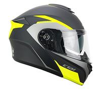 CGM Casco modular, 568G BER DRESDA Grafite Giallo fluo opaco, M (57-58cm)