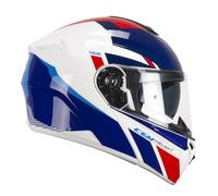 CGM Casco modular, 568S BER SPORT Bianco Blu, XL (61-62cm)