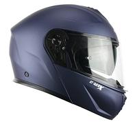 CGM Casco modulare, 569A C-MAX MONO, Blu satinato,XL (61-62cm)