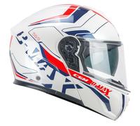 CGM Casco modulare, 569G C-MAX CITY, Blu Bianco Rosso,XXL(63-64cm)