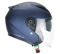 CGM Casco open face, 136A DNA MONO Blu satinato, XS (53-54cm)
