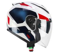 CGM Casco open face, 136G DNA GALAXY Bianco Blu, S (55-56cm)