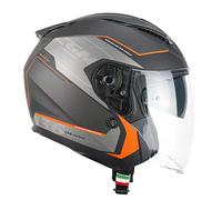 CGM Casco open face, 136S DNA APACHE Grafite Arancione opaco, XXL (62-63cm)