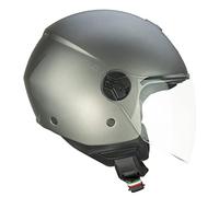 CGM Casco open face, 167A FLO MONO Antracite satinato lunga, XXS