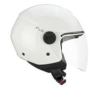 CGM Casco open face, 167A FLO MONO Bianco lunga, XXS (51-52cm)