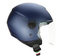 CGM Casco open face, 167A FLO MONO Blu satinato lunga, S (55cm)