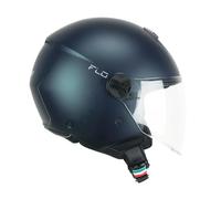 CGM Casco open face, 167A FLO MONO Petrolio satinato lunga, S