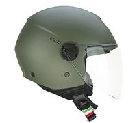 CGM Casco open face, 167A FLO MONO Verde opaco lunga, XXS