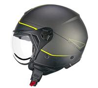 CGM Casco open face, 167G FLO WAY Antracite Giallo fluo satin. sagomata, XS (53-54cm)