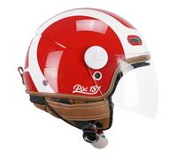 CGM Casco open face, 191G PIX SPRINT Rosso Bianco lunga, XXL (59cm)