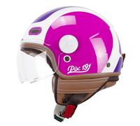 CGM Casco open face, 191G PIX SPRINT Viola Fucsia fluo sagomata, XS (54cm)