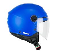 CGM Casco open face young, 261A MINI MONO Azzurro opaco, YL (51-52cm)