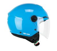 CGM Casco open face young, 261A MINI MONO Celeste, YL (51-52cm)
