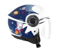 Cgm 261s Mini Space Junior Open Face Helmet Bianco L Bambini
