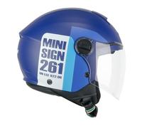 CGM Casco open face young, 261X MINI SIGN Blu Azzurro, YXL (53-54cm)