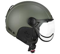 CGM EBI, Casco Sci Unisex Adulto, Verde Opaco, XS (53-54cm)