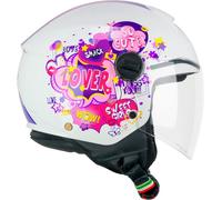 CGM CGM - Casco 261 Mini Fuchsia / Bianco YL