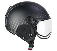 CGM EBI, Casco Sci Unisex Adulto, Nero Grigio Opaco, XS (53-54cm)