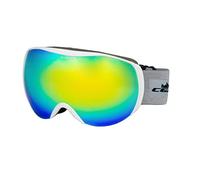 CGM Maschera da sci 780A JOY Bianco lente IRIDIUM PLUS Oro S3 (8%-18%)