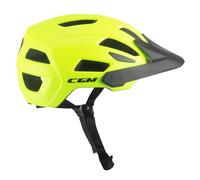 CGM Sentiero, Casco da Bici Unisex Adulto, Giallo Fluo Opaco, M (55-58cm)