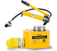 CGOLDENWALL 10T Martinetto Idraulico con Pompa CP-180, Corsa 12mm, Auto-Altezza 52mm, Area Effettiva 15.89cm², per Ponti/Edifici/Ingegneria Meccanica (FPY-10T+CP-180)