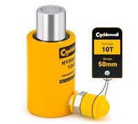 CGOLDENWALL 10T Martinetto Idraulico, Corsa 50mm, Auto-Altezza 104mm, Area Effettiva 15.89cm², per Ponti/Edifici/Ingegneria Meccanica (RSC-10T)