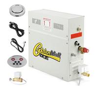 CGOLDENWALL 6KW Generatore di Vapore Sauna 220V per Carsa Doccia Turco Bagno SPA, Regolatore Digitale 35-55℃, con Sistema Autodrenante