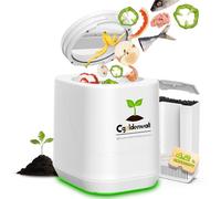 CGOLDENWALL Compostiera Elettrica da Cucina 4.2L, Compostiera Intelligente con Modalità Express e Fermentazione, Riduzione 90-95% dei Rifiuti, Odore Zero, Pulizia Automatica, Bianco