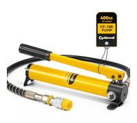 CGOLDENWALL CP-180 Pompa Idraulica Manuale, Alta Pressione 60kg/cm², Contenuto di Olio 400cc, con Lunghezza Tubo 0,8m, per Martinetti 10T/20T