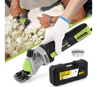 CGOLDENWALL Macchina per Tagliare la Lana di Mouton Elettrica 850 W 6 Velocità Regolabile Professionale per Tagliare Mouton, Animali a Lana, Capre 220 V CE con Lubrificante (13 Denti Dritti)