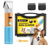 CGOLDENWALL Tosatrice Professionale per Cani Gatti 400W Batteria Ricaricabile co