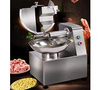 CGOLDENWALL Tritatutto per alimenti commerciale, 550 W, tritacarne automatico per aglio, verdure, lama in acciaio inox, interruttore di arresto di emergenza sicuro, certificato CE (tensioni 380 V)