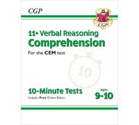 CGP Books 11+ CEM 10-Minute Tests: Comprehension - Ages 9- (Mixed Media Product)