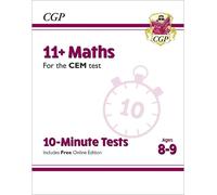 CGP Books 11+ CEM 10-Minute Tests: Maths - Ages 8-9 (with (Mixed Media Product)