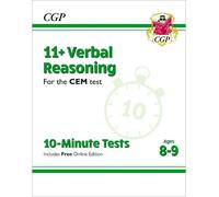 CGP Books 11+ CEM 10-Minute Tests: Verbal Reasoning - Ages (Mixed Media Product)