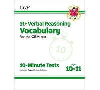 CGP Books 11+ CEM 10-Minute Tests: Verbal Reasoning Vocabu (Mixed Media Product)