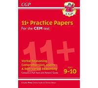CGP Books 11+ CEM Practice Papers - Ages 9-10 (with Parent (Mixed Media Product)