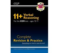 CGP Books 11+ CEM Verbal Reasoning Complete Revision and P (Mixed Media Product)