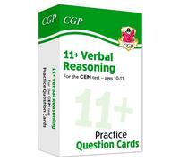 CGP Books 11+ CEM Verbal Reasoning Revision Question Cards - (Copertina rigida)