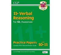 CGP Books 11+ GL Verbal Reasoning Practice Papers: Ages 10 (Mixed Media Product)