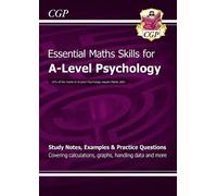 CGP Books A-Level Psychology: Essential Maths Skills (Tascabile)