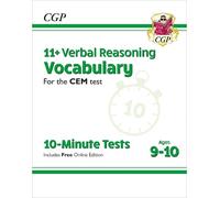 CGP Books Cgp B 11+ CEM 10-Minute Tests: Verbal Reasoning (Mixed Media Product)