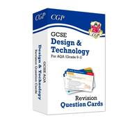 CGP Books GCSE Design & Technology AQA Revision Question Card (Copertina rigida)