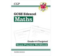 CGP Books GCSE Maths Edexcel Grade 4-5 Targeted Exam Practice Workbo (Tascabile)