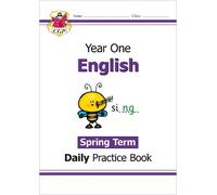 CGP Books KS1 English Year 1 Daily Practice Book: Spring Term (Tascabile)
