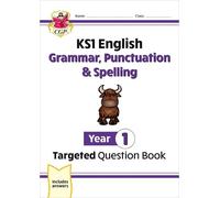 CGP Books KS1 English Year 1 Grammar, Punctuation & Spelling Targete (Tascabile)