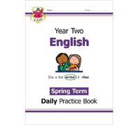 CGP Books KS1 English Year 2 Daily Practice Book: Spring Term (Tascabile)