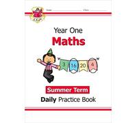 CGP Books KS1 Maths Year 1 Daily Practice Book: Summer Term (Tascabile)