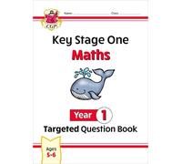 CGP Books KS1 Maths Year 1 Targeted Question Book (Tascabile) CGP Year 1 Maths