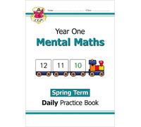 CGP Books KS1 Mental Maths Year 1 Daily Practice Book: Spring Term (Tascabile)